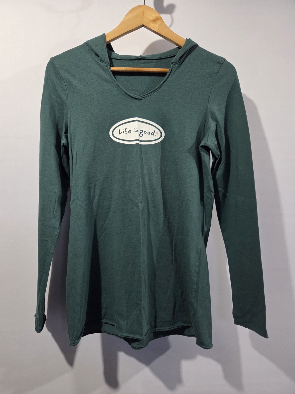Life Is Good Hooded Long Sleeve S